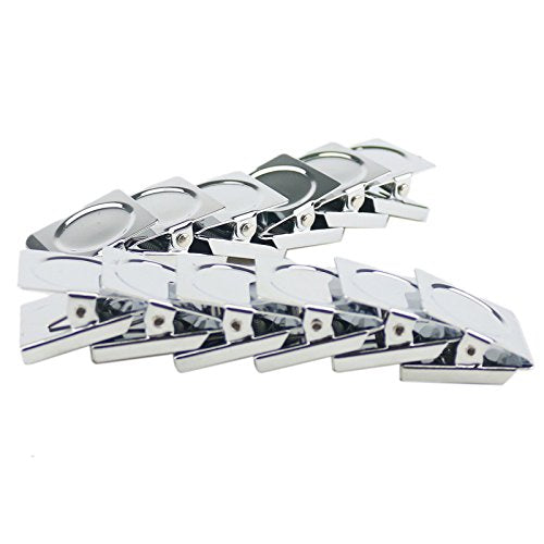 Ogrmar 12 Pack Magnetic Clips 1.75 Inch Heavy Duty Refrigerator Magnet Clip - size: 1.75"