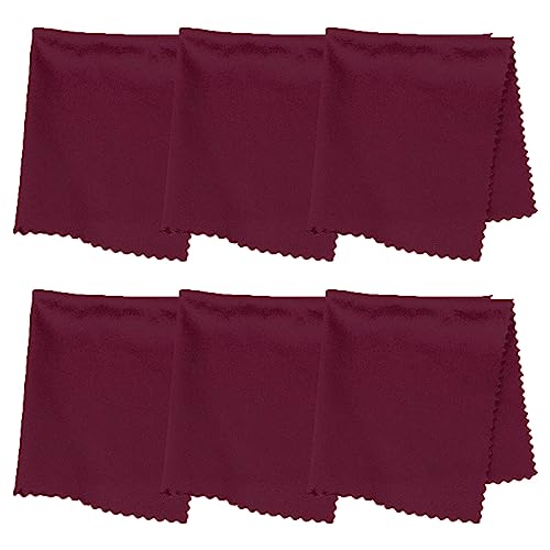 Purity Microfiber Lens Cleaning Cloth Cleans Eyeglasses, Screens and Lenses - color: Burgundy