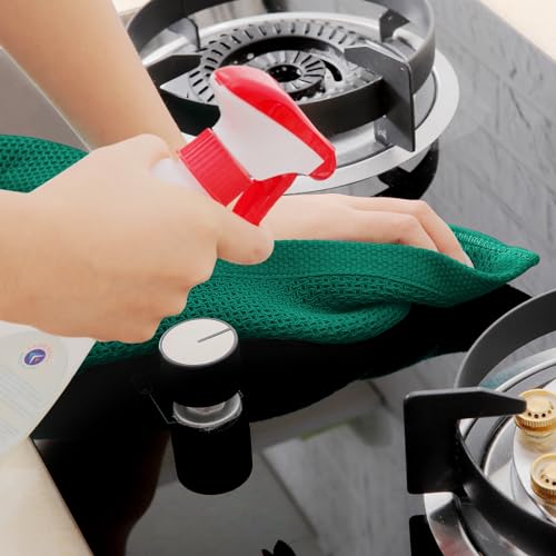 Homaxy 100% Cotton Waffle Weave Kitchen Dish Towels 4-Pack, Dark Green - color: Dark Green, size: 13 X 28 - 4 Pack