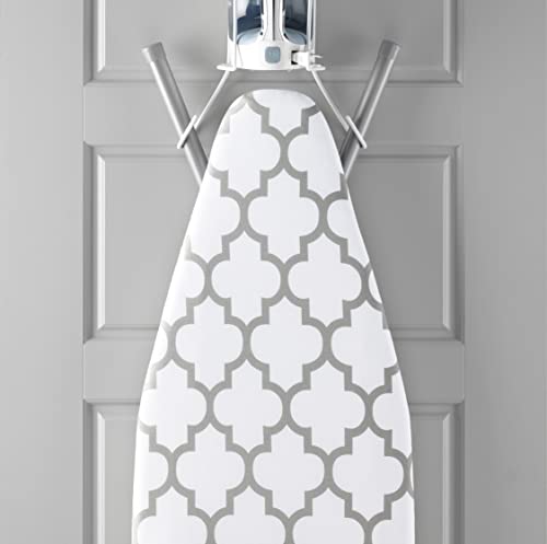 Whitmor Deluxe Ironing Board Cover with 6mm Fiber Pad, Fits 15 x 54 inches (Pack of 6) - color: Medallian Gray (Pack of 6)