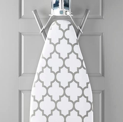 Whitmor Deluxe Ironing Board Cover with 6mm Fiber Pad, Fits 15 x 54 inches (Pack of 6) - color: Medallian Gray (Pack of 6)