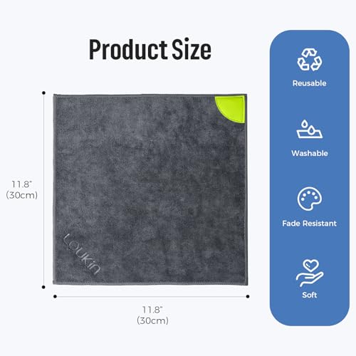 loukin Magnetic Whiteboard Cloth, Thick Microfiber Cloth with Cleaner