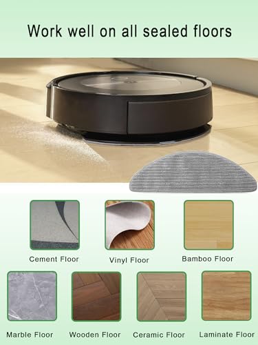 Vacuum Mop Pads for iRobot Roomba Combo j5+/j8+/i3+/i5+/i8+ Series - color: 6 Pack for J5&I5