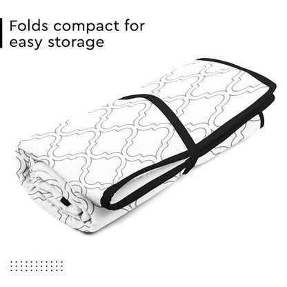 Encasa XO Ironing Mat, Heat Resistant Pad 48"x28" White Tiles - color: White Tiles, size: Large