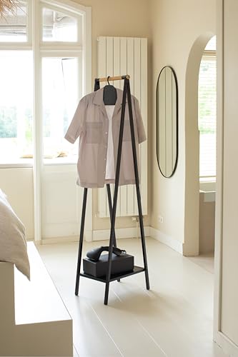 Brabantia - Steam Clothes Hanger - Solid Surface for High-Pressure Steaming on Collars and Shoulders - Quick & Easy Results - Double-Sided Use - Versatile 360° Rotating Hook - Pepper Black - color: Pepper Black, style: Steam Clothes Hanger