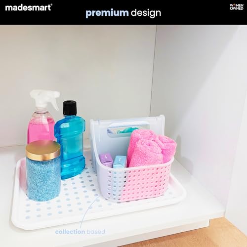 madesmart Large Shower Tote with Soft Grip Handle, Blue - color: Blue, size: Large