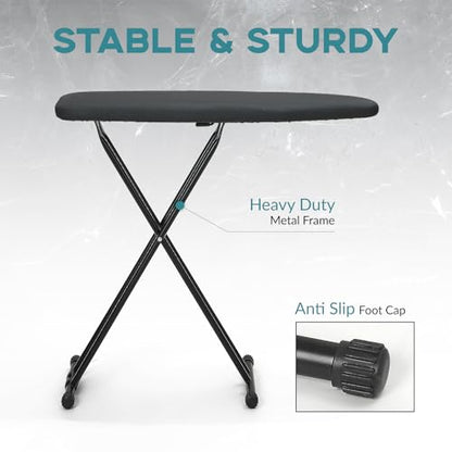 RAINHOL Ironing Board 48x15, Black Wide Full Size Iron Table - color: Black, size: 48"L x 15"W