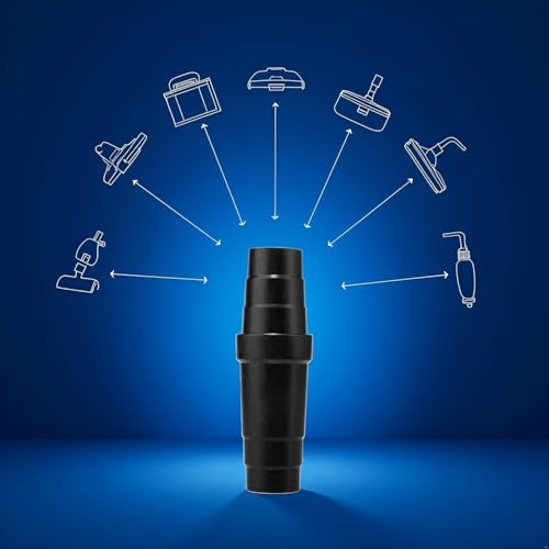 2Pcs Black Vacuum Cleaner Hose Adapter Easy To Use Vacuum Cleaner Conversion Vacuum Hose Reducers ABS Material Hose Coupler Universal Vacuum Hose Reducer，Vacuum Parts and Accessories，Vacuum Hoses