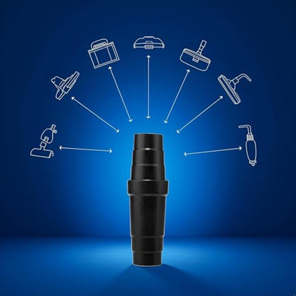 2Pcs Black Vacuum Cleaner Hose Adapter Easy To Use Vacuum Cleaner Conversion Vacuum Hose Reducers ABS Material Hose Coupler Universal Vacuum Hose Reducer，Vacuum Parts and Accessories，Vacuum Hoses