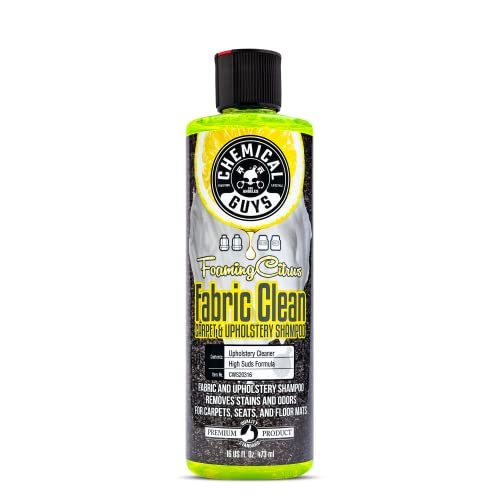 Chemical Guys, Foaming Citrus Fabric & Carpet Cleaner, Seats & Mats, 16 oz - size: 16 Fl Oz (Pack of 1)