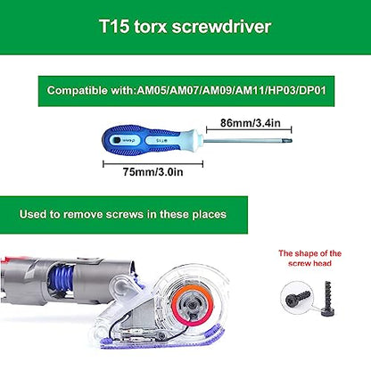 Screwdriver Set Compatible with Dyson V6 V7 V8 V10 V11 V15 Vacuum Cleaner，Screwdriver Set Cleaning Kit, Special Maintenance and Cleaning and Repair Customized Disassembly Tool
