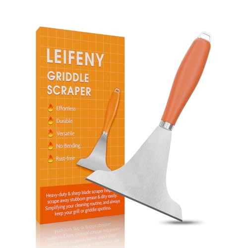 Griddle Scraper for Flat Top, Grill Srape Tool for Cooking Cleaning