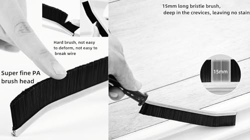 8 PCS Crevice Cleaning Brush,Hard Bristle Crevice Cleaning Brush,Crevice Cleaning Tool is Effective to Clean The Small Gap of Kitchen, tolilet and Windows. - style: 8pcs