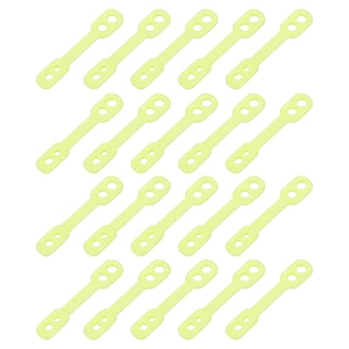 uxcell 40Pcs Clothes Hanger Windproof Plastic Strip Hook, Anti-Slip Off Windproof Fixed Buckle, Anti-Drop Strips Hanger Fixation for Outdoor Indoor Green - color: Green