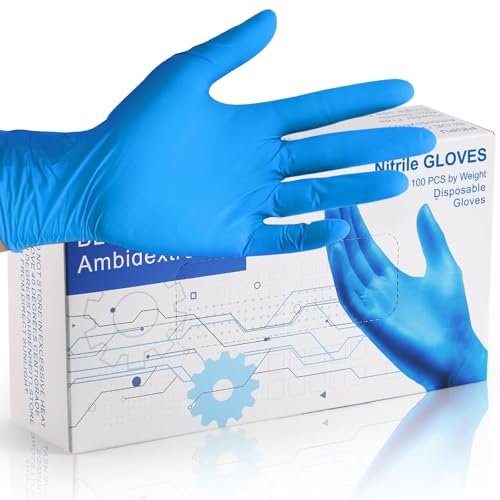 PEIPU Nitrile Disposable Gloves，Powder Free, Cleaning Service Gloves, Latex Free - size: Small (Pack of 100), style: 100 Pcs