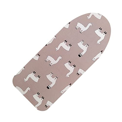 12" x 32" Small Tabletop Ironing Board Cover and Pad,3 Pairs of Hook and Loop Fastener Straps,Elastic Edges,Cotton Mini Iron Board Cover with Scorch Resistant Thick Padding - size: 12" x 32"