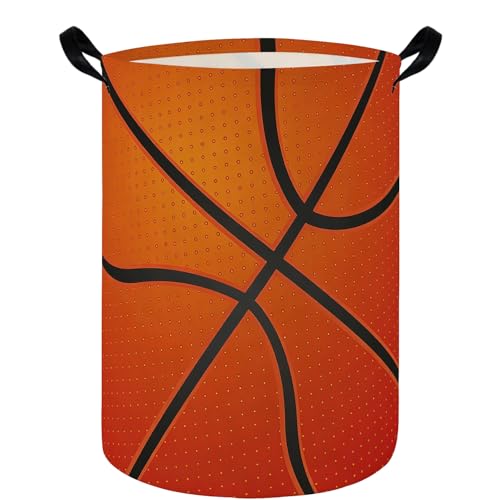 Baby Laundry hamper,Kids Laundry Basket,Baby Nursery Hamper,Waterproof foldable laundry basket for boys and girls,toy storage box,Kid Room Decor(Big Basketball) - color: Big Basketball