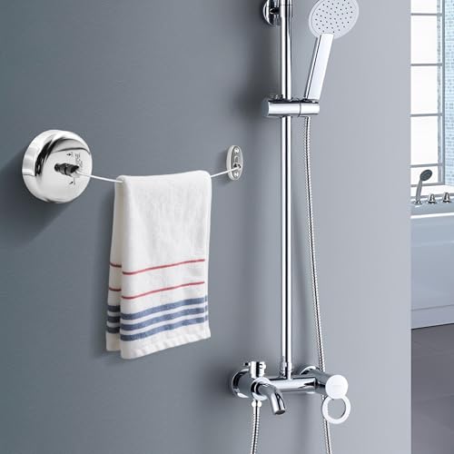 Wall Mounted Retractable Clothesline(Sliver) - size: Sliver