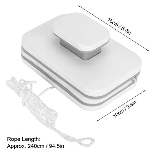 Magnetic Window Wiper Cleaner, with Safety Rope, Suitable for 3‑10MM Single‑Layer Glass, for Home High-Rise Glass Use
