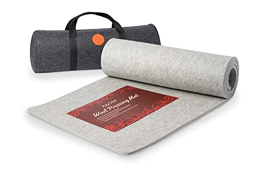 Extra Large Wool Pressing Mat 22" x 60" with Carrying Case – 100% New Zealand Wool Ironing Pad for Quilting, Sewing & Embroidery – Heat Retaining & Double-Sided Pressing Surface - color: 22" x 60"