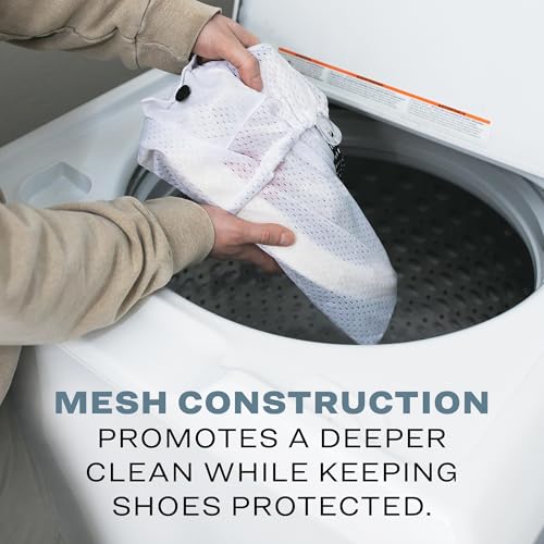 RESHOEVN8R Sneaker Laundry Bag for Washing Machine - Mesh, Dual Lace Lock