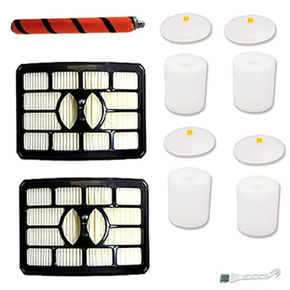 Hepa Foam & Felt Filter Brushroll Replacement Kit for Shark Rotator Professional Lift-away DuoClean Vacuum ZU780 ZU782 ZU785, Replaces Part # 1395FC831 & Xff500 & Xhf500