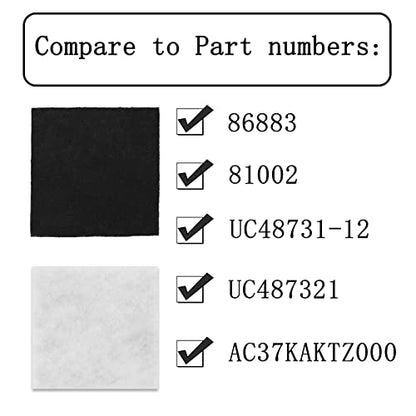 8-Pack CF-1 Foam Filters Compatible with Kenmore Sears Progressive, Progressive & Whispertone, Panasonic Models, Including 86883, 86880, 20-86883, 2086883, 8175084 - style: 8 Pack CF1 Filters