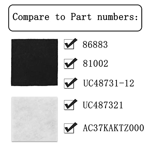 10-Pack CF-1 Foam Filters Compatible with Kenmore Sears Progressive, Progressive & Whispertone, Panasonic Models, Including 86883, 86880, 20-86883, 2086883, 8175084 - style: 10 Pack CF1 Filters