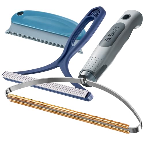 Pet Hair Remover 3-Pack, Reusable Dog & Cat Hair Removal Tools, Lint Shaver