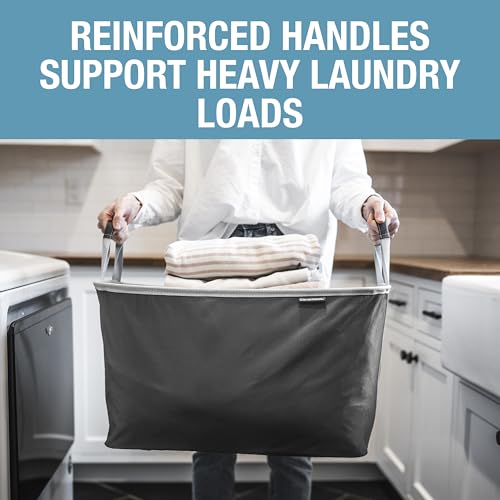 Collapsible Laundry Basket - Shadow Gray/Stone Gray (2PK) - color: Charcoal Gray