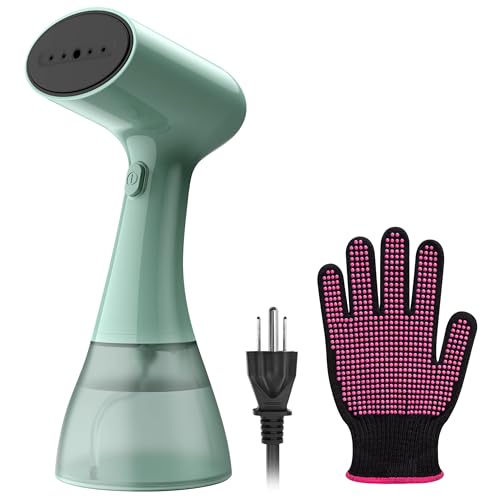 GS01 Handheld Clothes Steamer, 400ml Large Water Tank 1500W Fast Heat Up Portable Travel Wrinkle Remover - color: Green