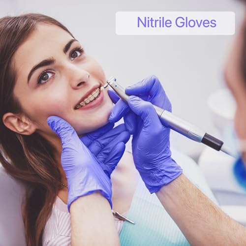 PElPU Nitrile Gloves, Disposable cleaning, Powder Free, Latex Free, Non-Sterile Protective Gloves - size: Large (Pack of 100)