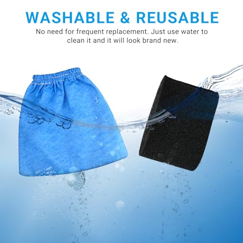 6 Pack VRC5 Filter Bags Fit for Vacmaster 4-16 Gallon Wet/Dry Vac, VRC51