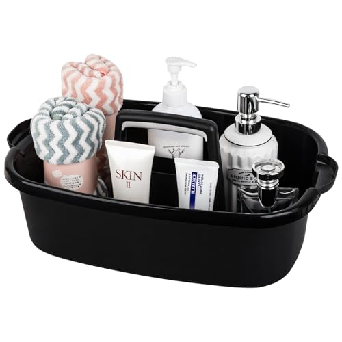 Large Cleaning Supplies Caddy Portable Shower Caddy Basket Black - color: Black, size: Large