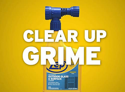 Zep Hose-End Outdoor Cleaner - U49910 - Great for Outdoor Glass and Surfaces - 32 Ounces (Pack of 2) - size: 32 Fl Oz (Pack of 2)