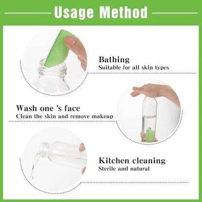 3pcs Beans Bottle Cleaner Sponge, Magic Beans Shaped Bottle Cleaning