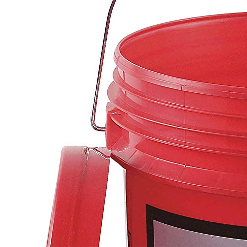 AFF Heavy Duty 5 Gallon Bucket with Lid, Red, 1 Pack, AFFBUCKET