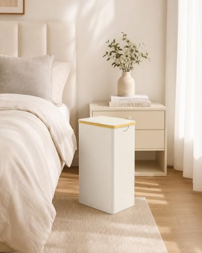 IEGrow Laundry Hamper with Lid,110L Laundry Basket with Mesh Bags,Beige - color: Beige, size: 110L