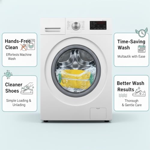 Reusable Shoe Laundry Bags 2 Pack for Washer Dryer, Oversized Shoe Bags