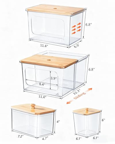 iCASA Trash Bag Dispenser Dishwasher Pods Container Under Sink Organizer - size: 5 in 1