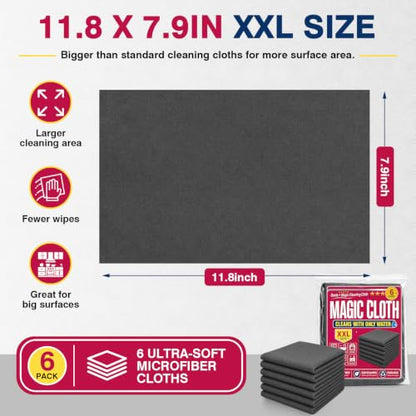 Genie Cloth Magic Cloth - 6PCS Microfiber Genie Magic Cleaning Cloth