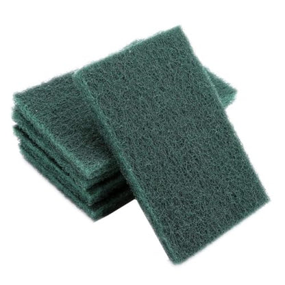 Heavy Duty Scouring Pads, 5pcs Durable Abrasive Sponge Scourer, Professional Industrial Cleaning Pads, Green Multi-Surface Material for Homeowners, Chefs, Kitchen Pots Pans, BBQ Gr - color: Green