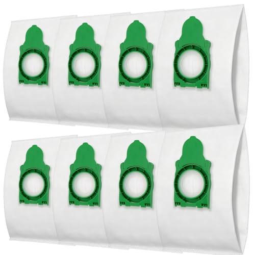 8300AM / 8300ER Vacuum Bags Compatible with SEBO Airbelt E Series (E1 / E2 / E3) Canister Vacuum - Large Capacity Dust Bag Replacement Parts Accessories Kit (8 Pack) - color: 8 Pack