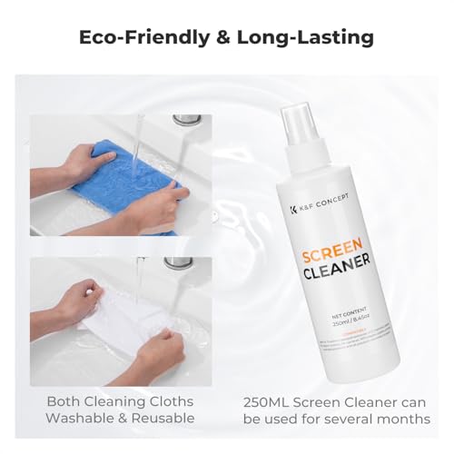 K&F CONCEPT 8-in-1 Screen Cleaning Kit, for Car, Computer, Laptop