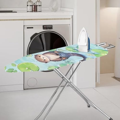 Cute Otter Ironing Board Covers Heavy-Duty Fabric Non Slip Padded Ironing Board Covers Hook and Loop Design Waterproof Slip-Resistant - color: Cute Otter