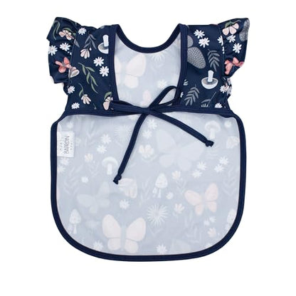 BapronBaby Flutter Baby Led Weaning Infant Feeding Bib Crafting Smock 6M-5T - color: Butterfly Garden, size: Baby/Toddler 6m-3T