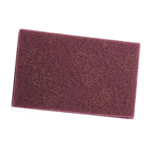 Heavy Duty Scouring Pads, Durable Professional 5pcs Set, Industrial Sponge Scourers, Abrasive Red Cleaning Pads for Home Kitchens, Restaurants, BBQ Enthusiasts, Oven Grates, Cookwa - color: Red