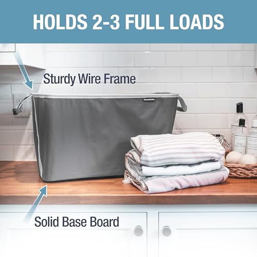 Collapsible Laundry Basket - Shadow Gray/Stone Gray (2PK) - color: Charcoal Gray
