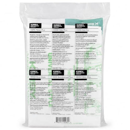 Kirby 204814 Micron Magic HEPA Filter Plus Bags, 6, White Vacuum Bags - size: 1 Pack/6 Bags