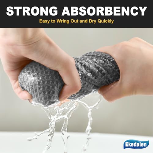 Ekedalen Microfiber Cleaning Cloth Lint Free Glass Polish, Grey - color: Grey